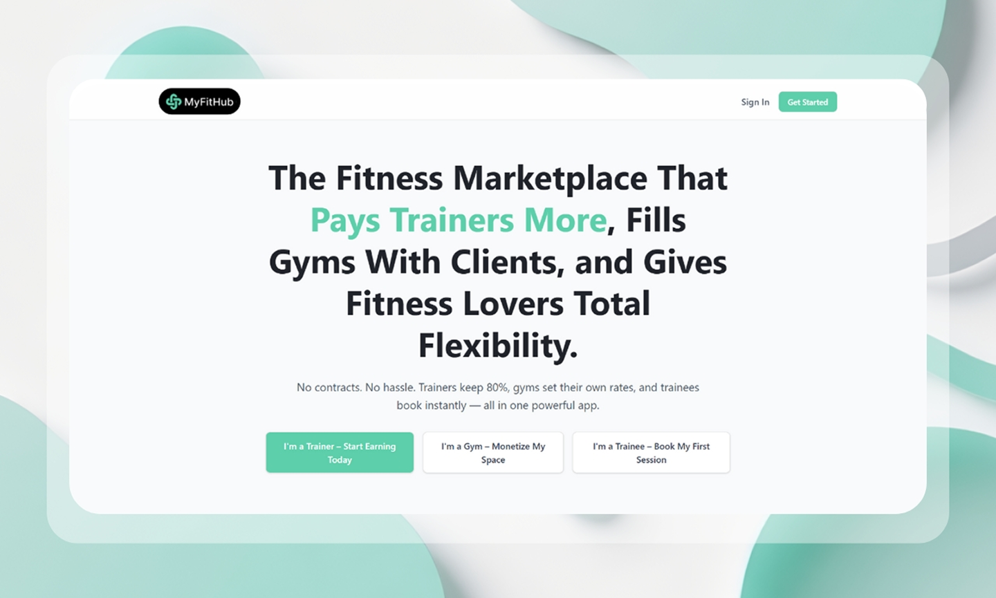 MyFitHub Fitness Marketplace Platform